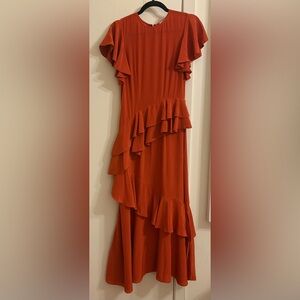 Ulla Johnson Vibrant Red Silk Dress